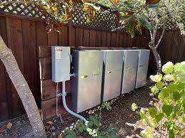 Enphase IQ battery backup system installed outdoors on California home — included in Propel Financing solar packages