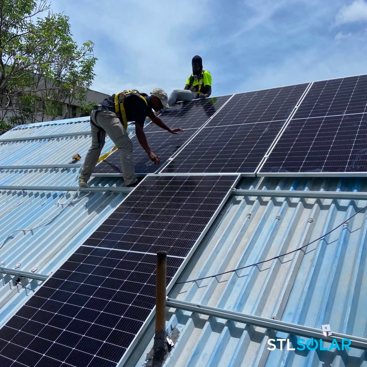 Rooftop solar panel installation on a California home financed through Propel by Concert Finance