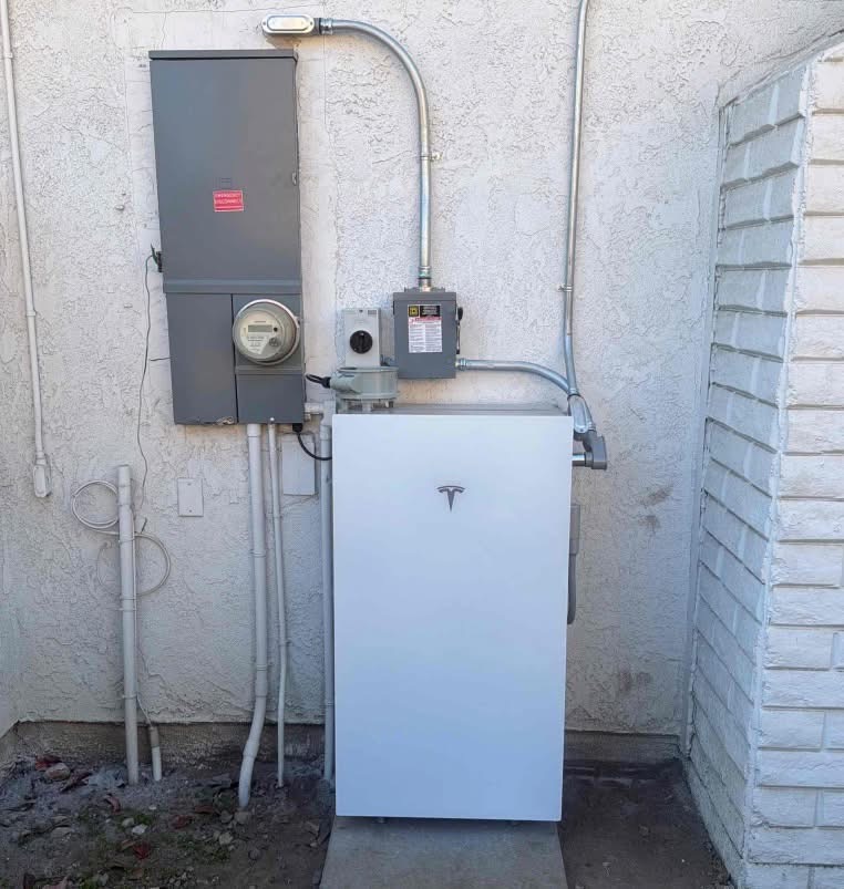 Enphase battery storage system installed in California home garage — essential for NEM 3.0 solar strategy